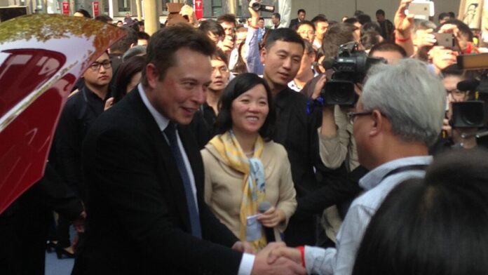 Musk Lands in Beijing Musk Lands in Beijing